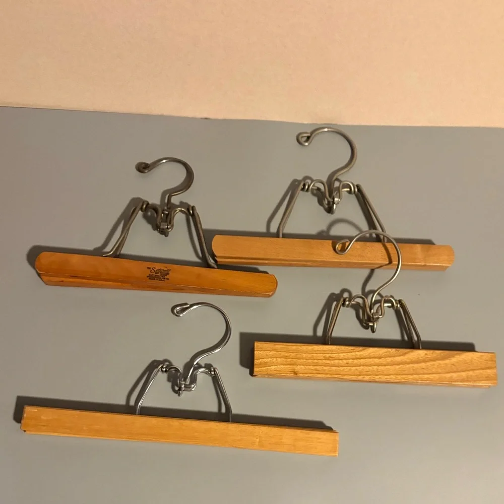 Wooden Pants Hangers Set of 7